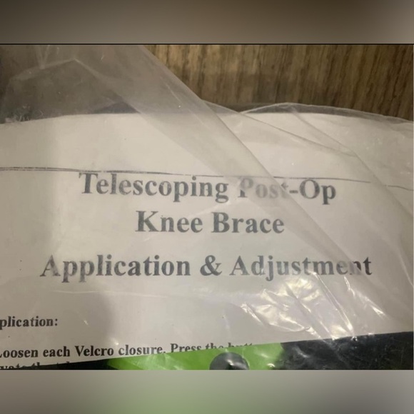 New ACL Hinged Post- Op Telescoping ROM Knee Brace - Picture 4 of 4